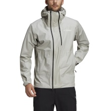 Adidas Functional Jacket Terrex Primeknit (waterproof) light grey Men